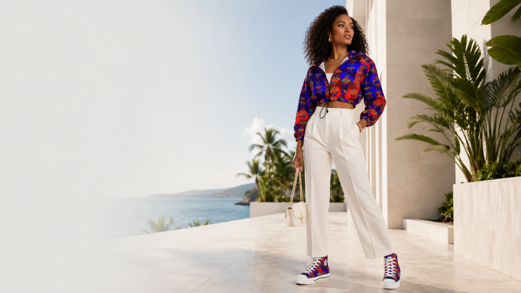 2026 Haitian Flag Apparel for Women