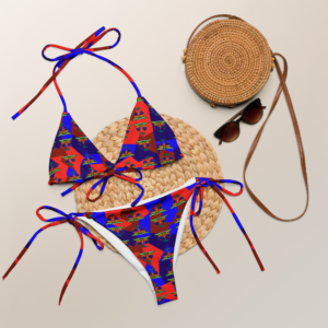 Tropical Print String Bikini