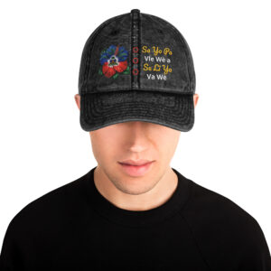 Sa Yo Pa Vle Wè A vintage cotton twill cap